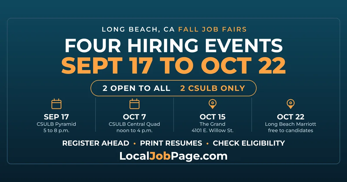 Fall 2026 Long Beach Job Fairs & Hiring Events: Your Complete Guide