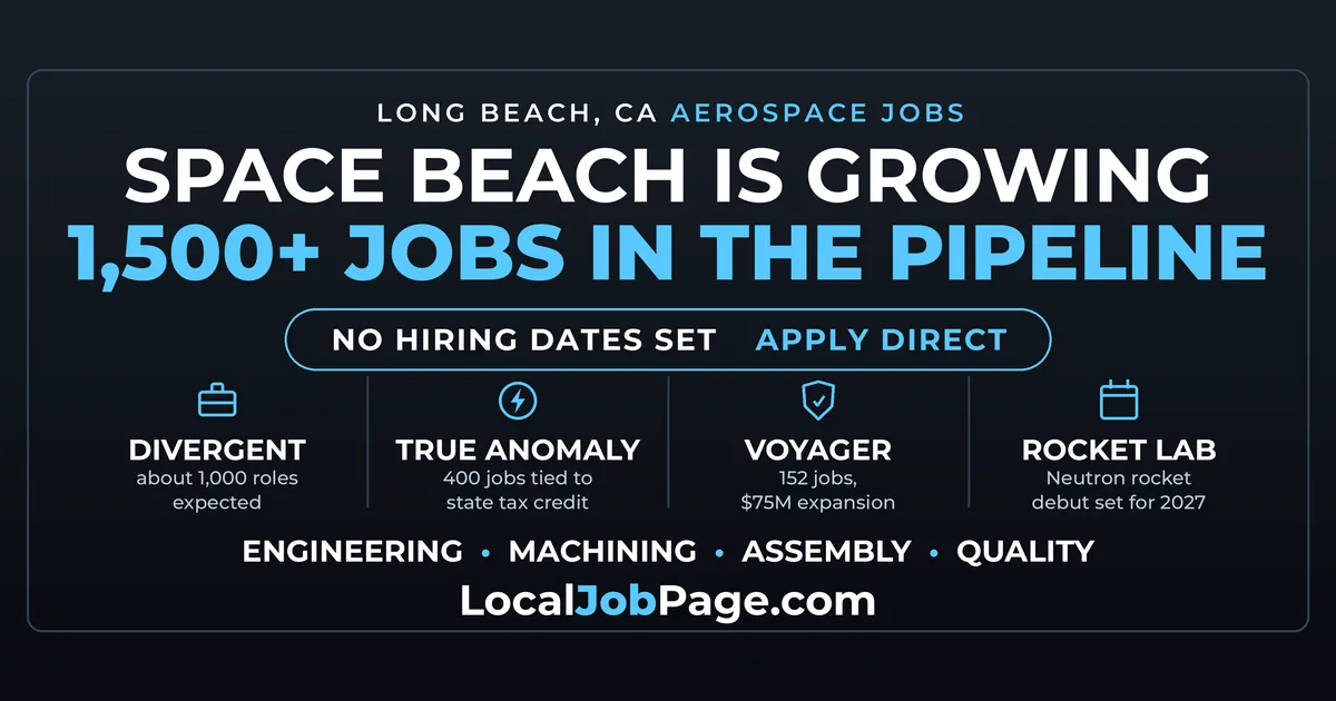 Space Beach Is Growing: 1,500-Plus Aerospace Jobs in the Pipeline in Long Beach